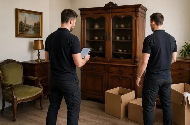 Medewerkers beoordelen waardevolle inboedel voor overname en verrekening